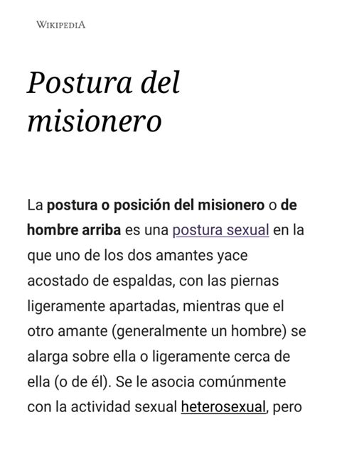 El misionero: cómo lograr que esta postura sexual ...